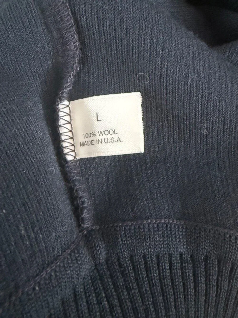 Vtg St Croix Black V-Neck Sweater Vest L Wool Quiet Luxury Preppy Old Money FLAW